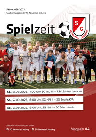 Titelseite des Stadionmagazins der SG Neuental-Jesberg, Heft Nr. 4